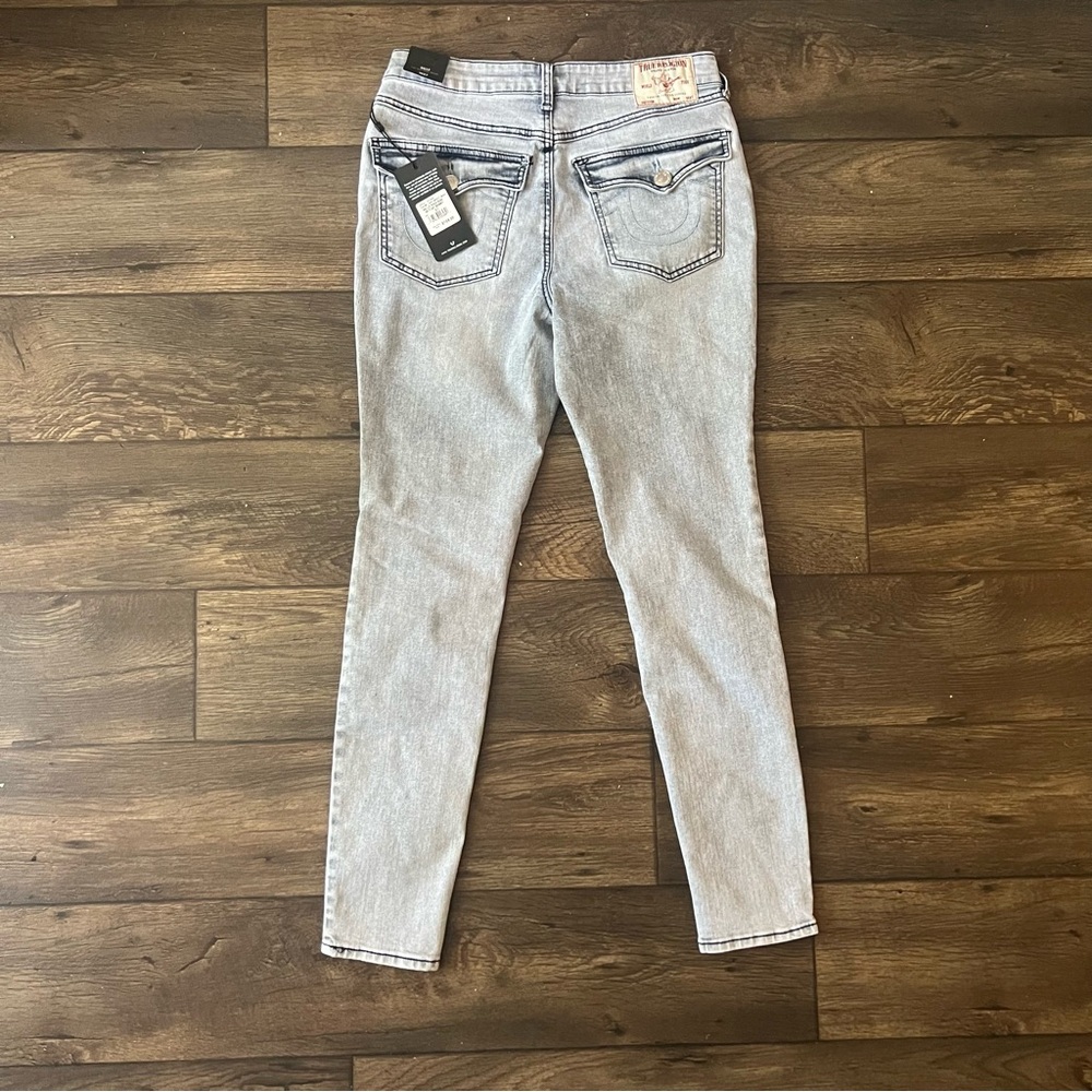 True Religion Women’s Halle High Rise Super Skinny Jeans Light Wash Size 27